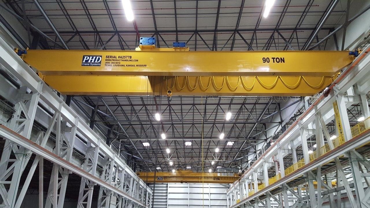 PHD 90/45 x 82 Ft x 40 Ft Lift OH Bridge Crane, Machine ID: 8998